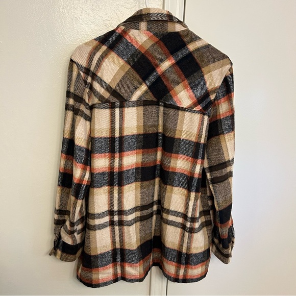 Blank NYC Plaid Flannel Jacket Women’s Medium Lumberjack Style Outerwear - Picture 6 of 10
